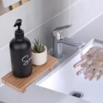 Wood Bathroom Tray Farmhouse Decor Kitchen Soap Holder, 8.7"x3.6" Brown - Image 2