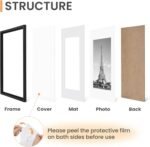 upsimples 8x10 Picture Frames, Gallery Wall Frames Set of 5, Black - Image 3