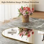 DUMOS 64"x21" Arched Full Length Floor Mirror, Full Body Mirror, Gold - Image 4