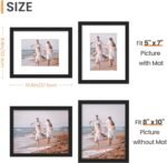 upsimples 8x10 Picture Frames, Gallery Wall Frames Set of 5, Black - Image 5