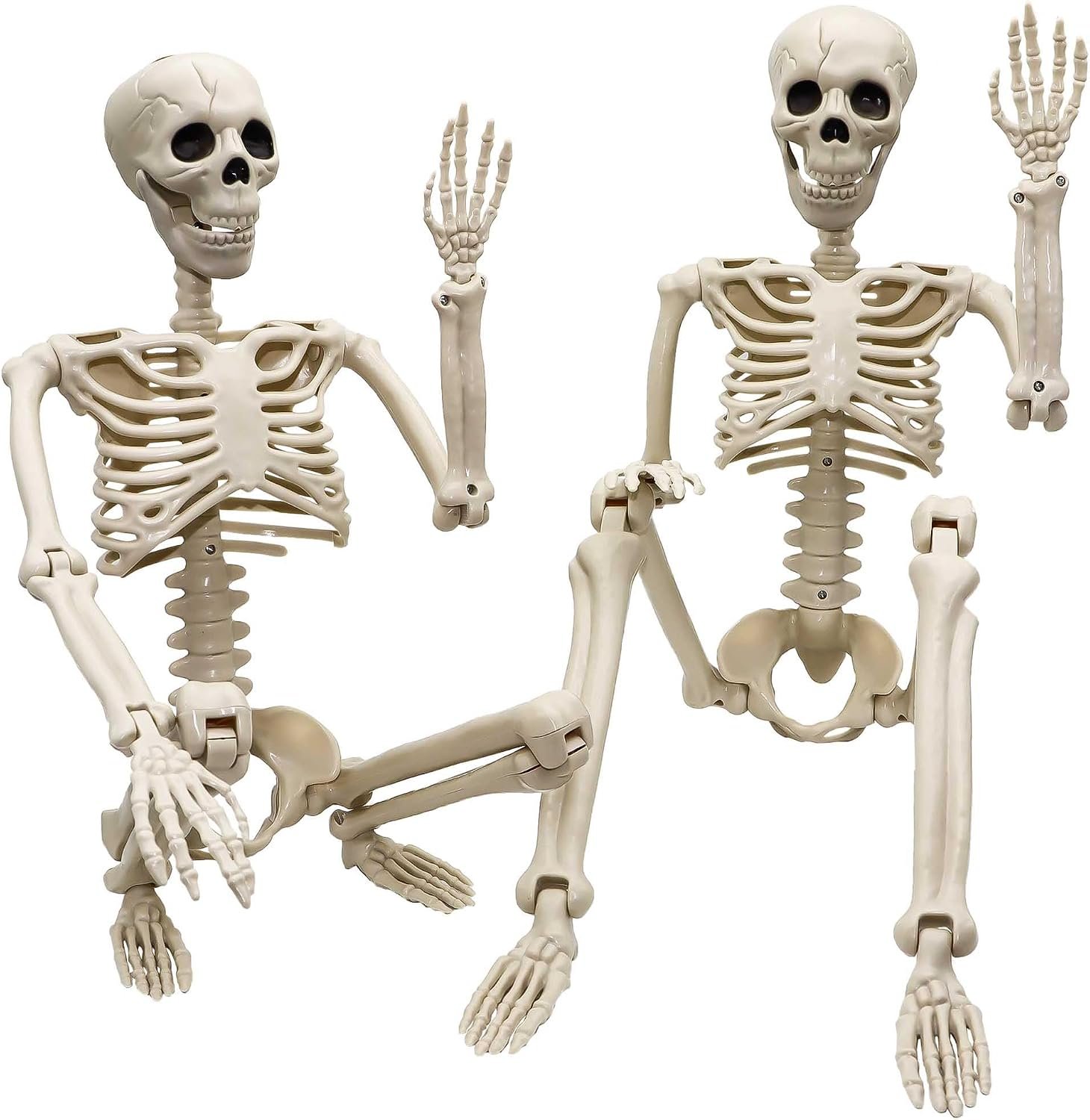 1 2 Pack 36"Halloween Skeleton - 3 ft Life Size - Image 1