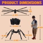 Giant Spider, 5 Ft Large Spider for Yard Lawn Garden - Image 2