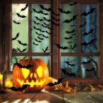 140Pcs 3D Bats Halloween Decorations Realistic PVC Wall Decor - Image 2