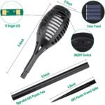 Solar Torch Light with Flickering Flame for Halloween Decorations - Image 2