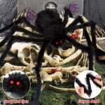 200" Halloween Decorations Spider Web Outdoor +59" Giant Spider Décor - Image 3