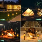 Solar Torch Light with Flickering Flame for Halloween Decorations - Image 3