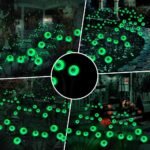 Halloween Decorations Outdoor Solar Scary Eyeball Lights,2PACKS 12LED Green Eyeball - Image 4