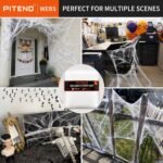 Halloween Spider Webs with 40 Fake Spiders – 1200 Sq Ft - Image 5