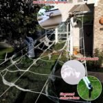 200" Halloween Decorations Spider Web Outdoor +59" Giant Spider Décor - Image 5