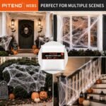 Halloween Spider Webs with 40 Fake Spiders – 1200 Sq Ft - Image 6