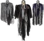3 Pack Hanging Halloween Skeleton Ghosts Decorations, Grim Reapers for Best Halloween Outdoor Decorations - Image 8
